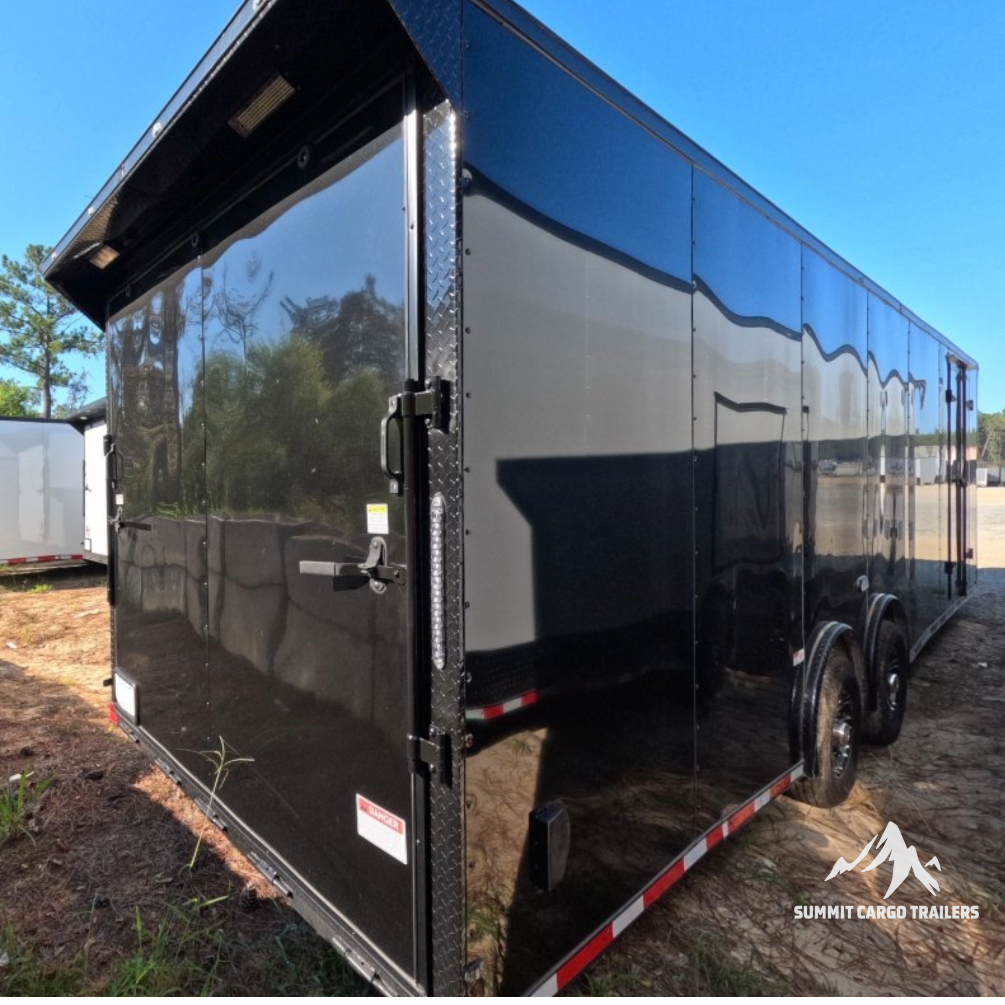 8.5X28TA Black Car Hauler Trailer
