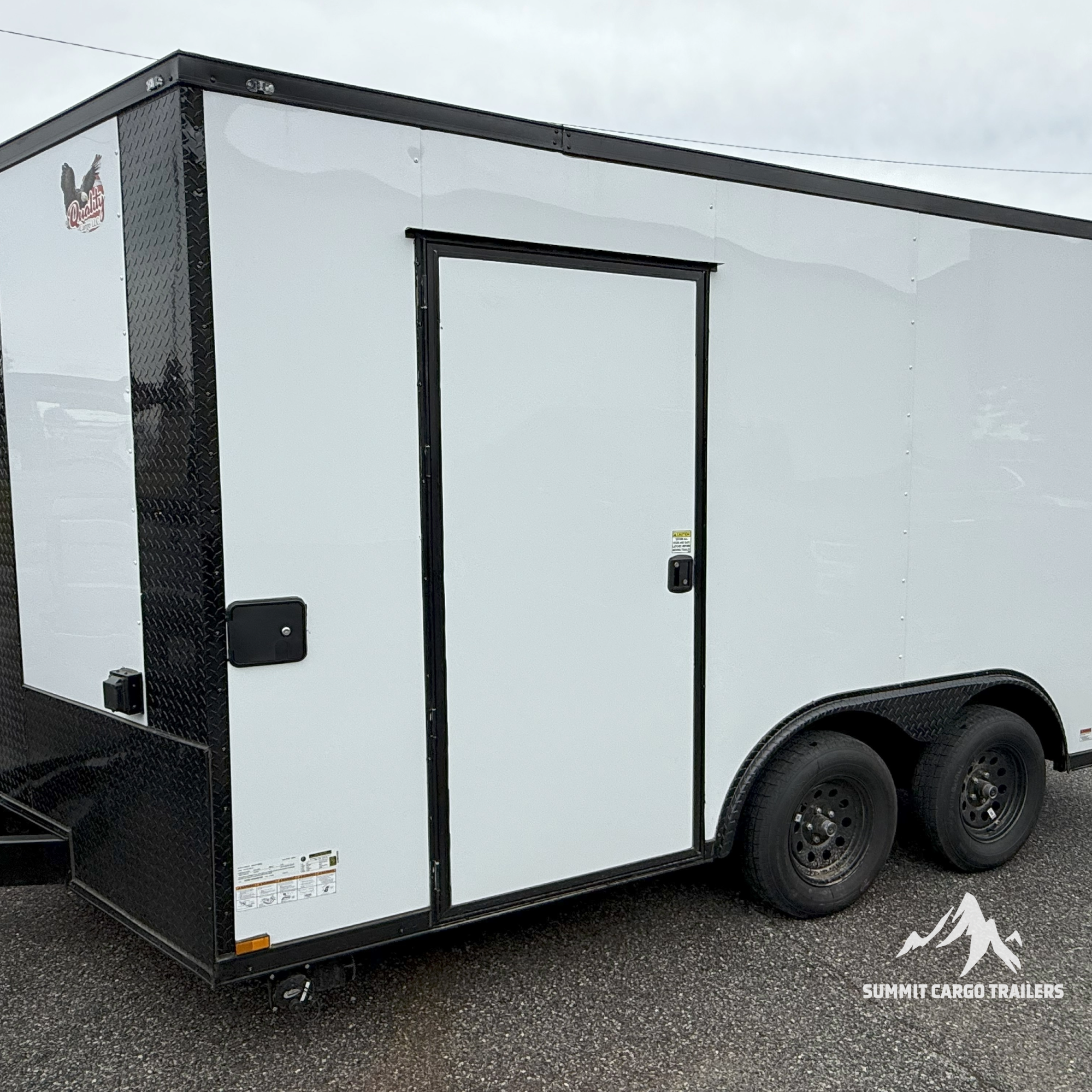 8.5X14TA White Beverage Concession Trailer