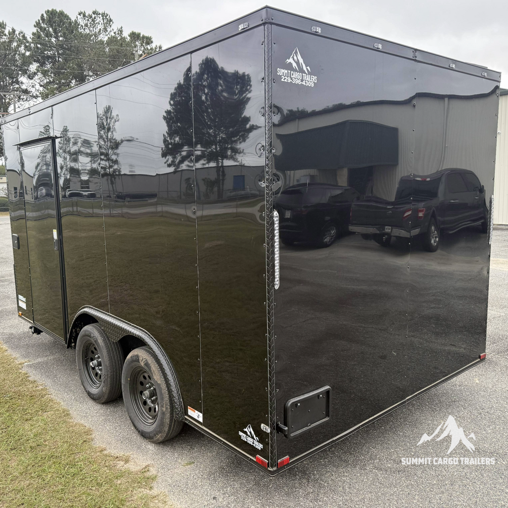 8.5X14TA Black Concession Trailer