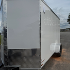 6X12SA White Standard Trailer