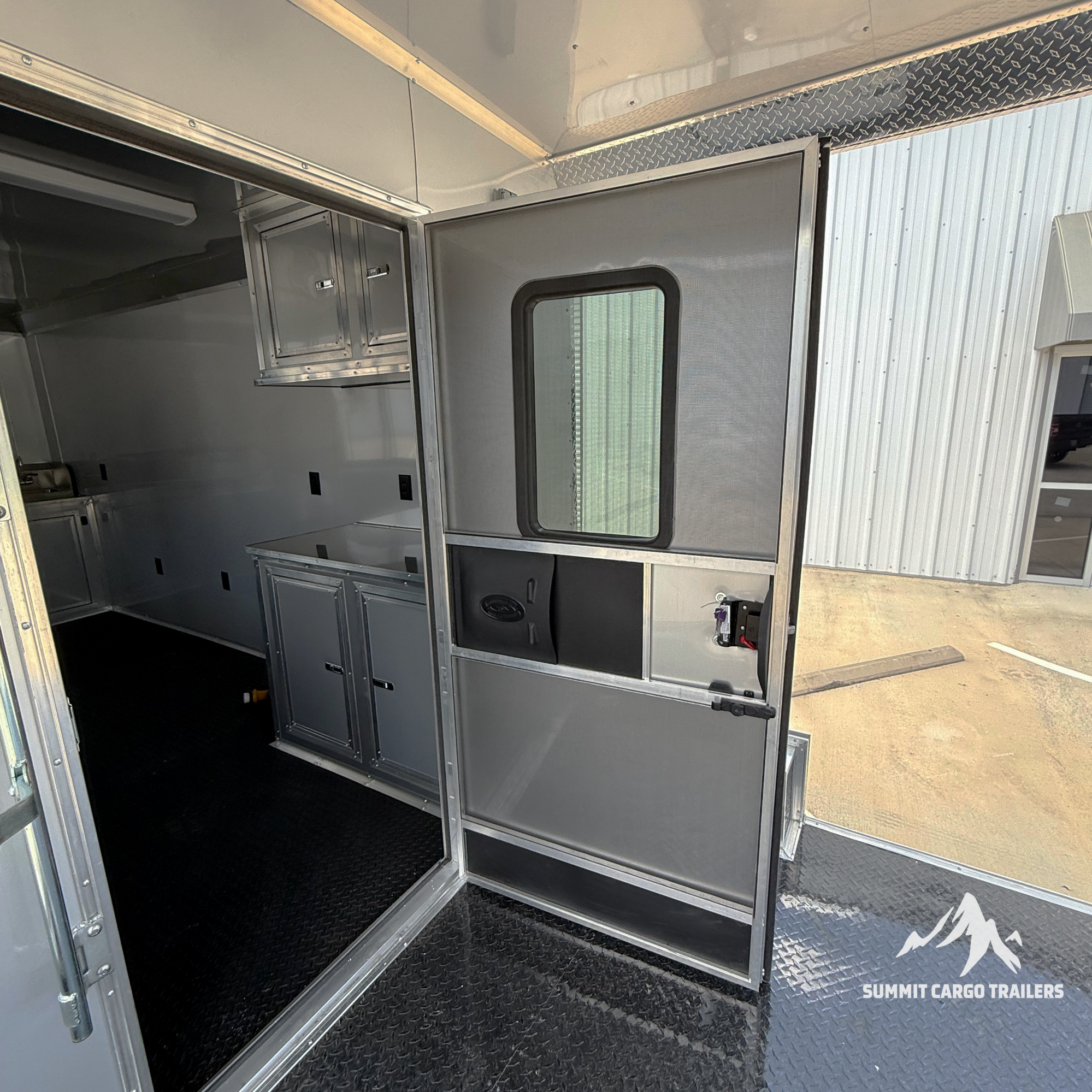 8.5X26TA3 Silver Concession Porch Trailer