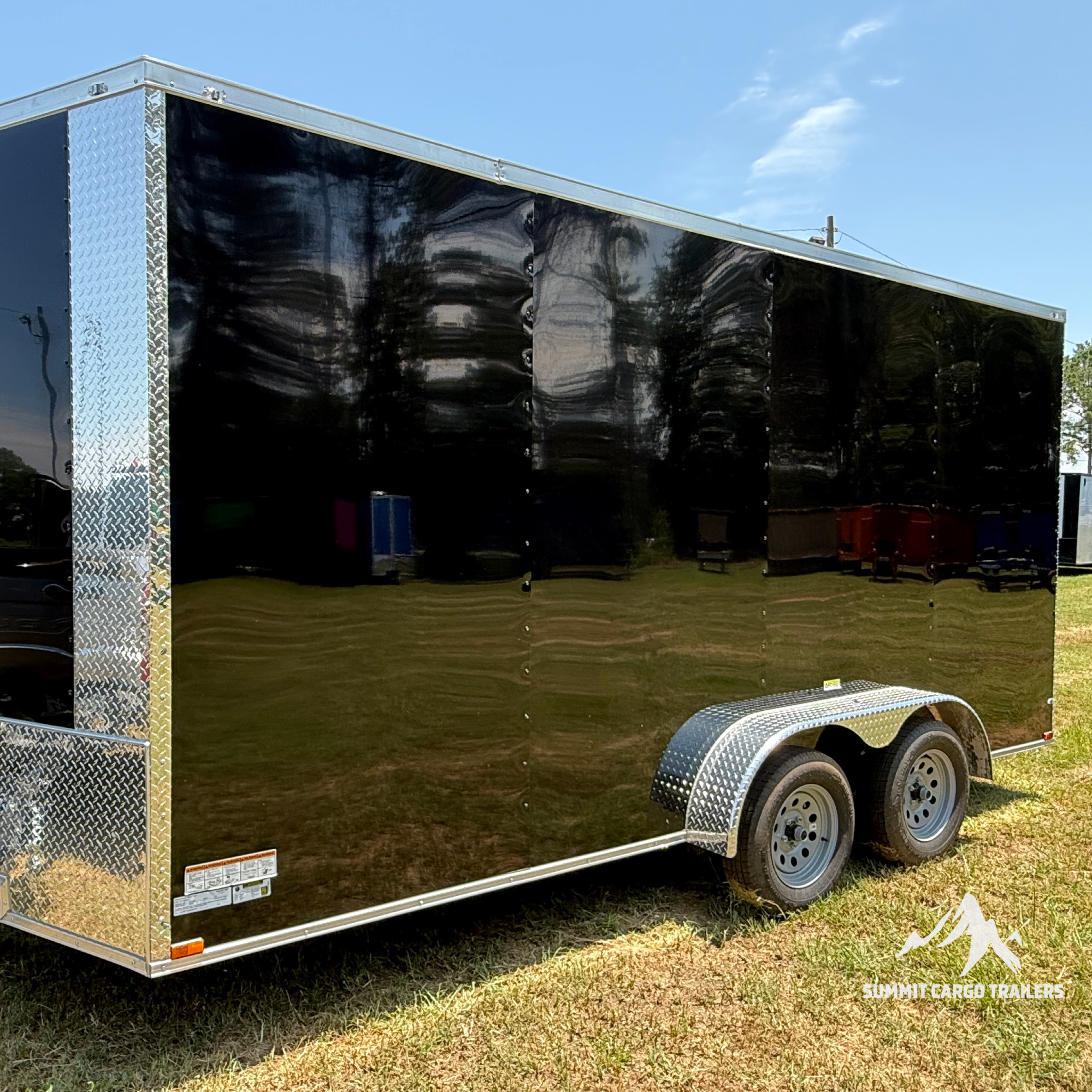 7X16TA Black Standard Trailer