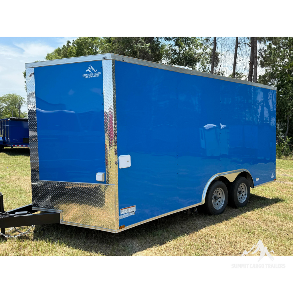 8.5X16TA Blue Concession Trailer