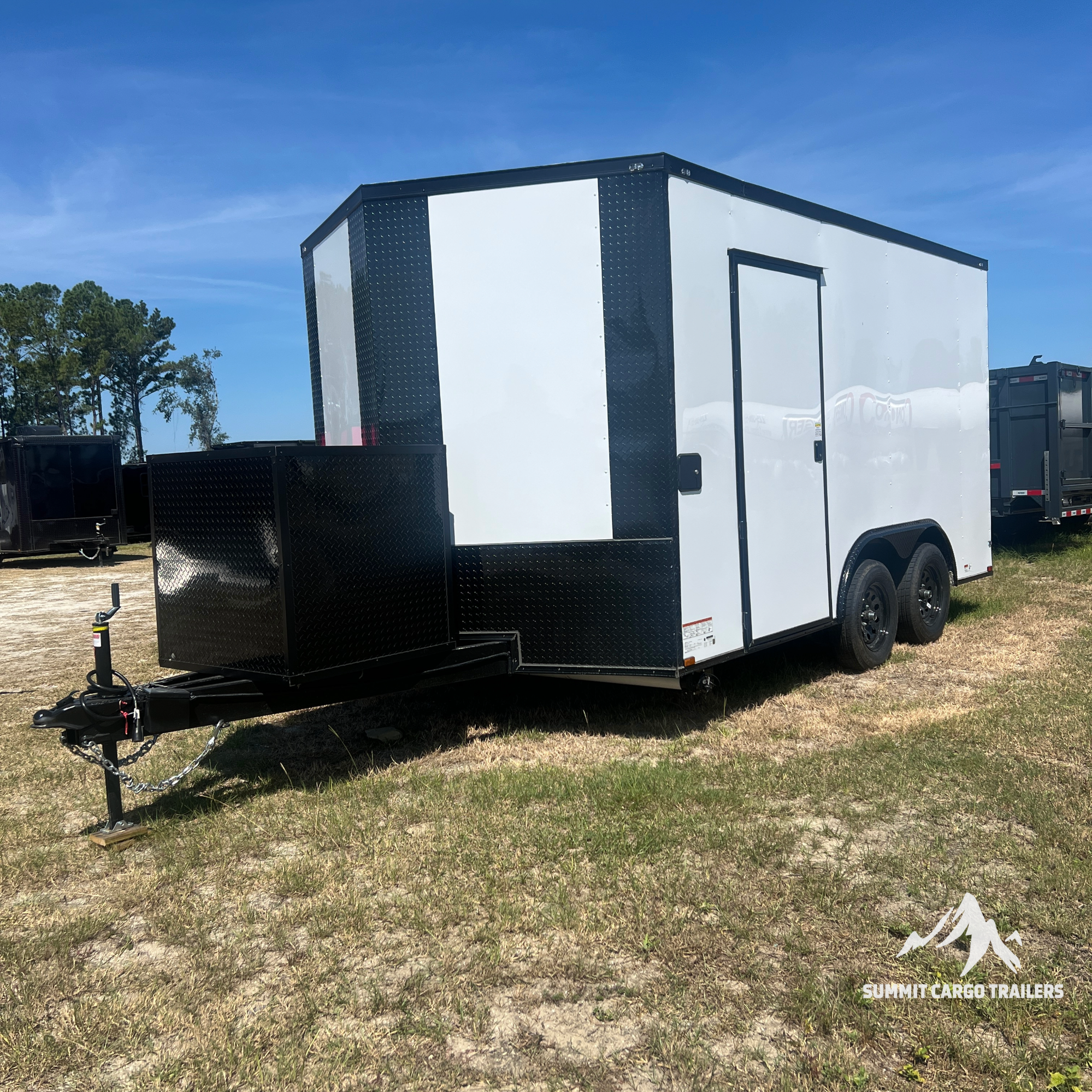 8.5X14TA White Concession Trailer