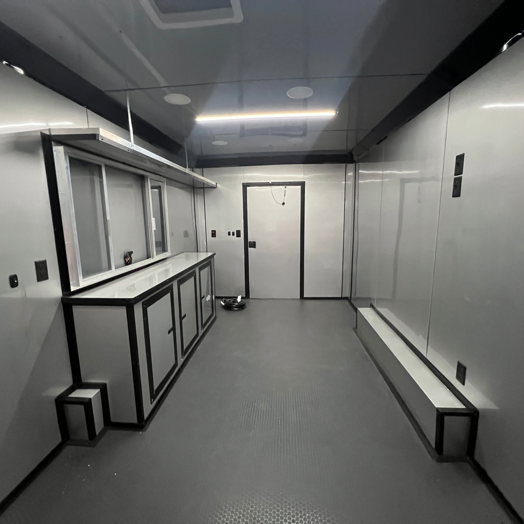 8.5X18TA3 White Concession Trailer