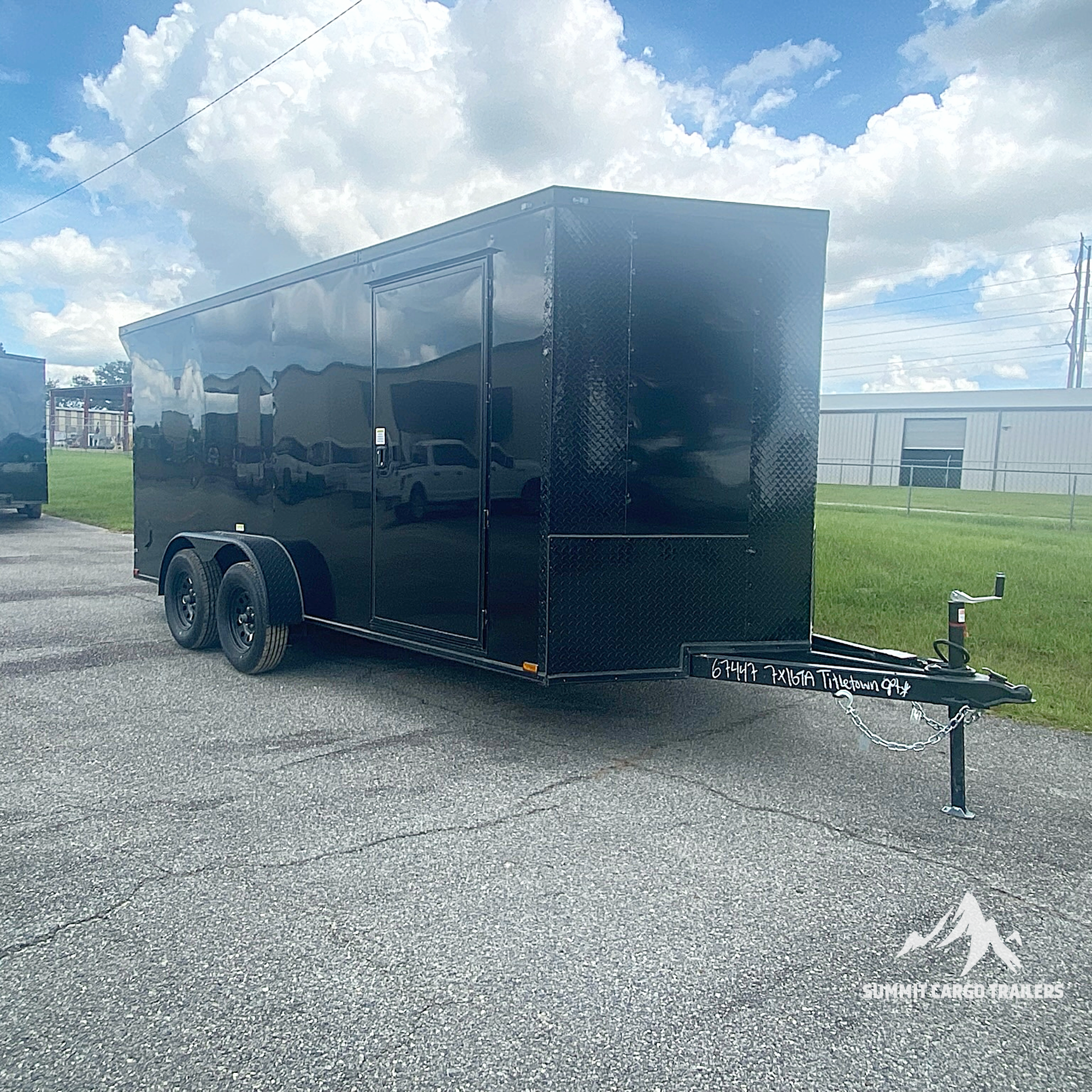 7X16TA Black Standard Trailer