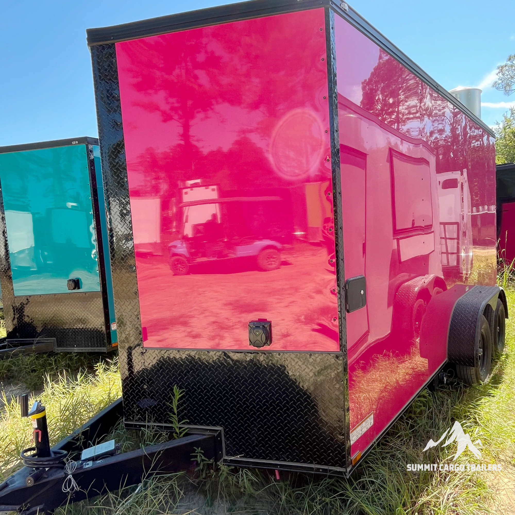 7X14TA Pink Concession Trailer