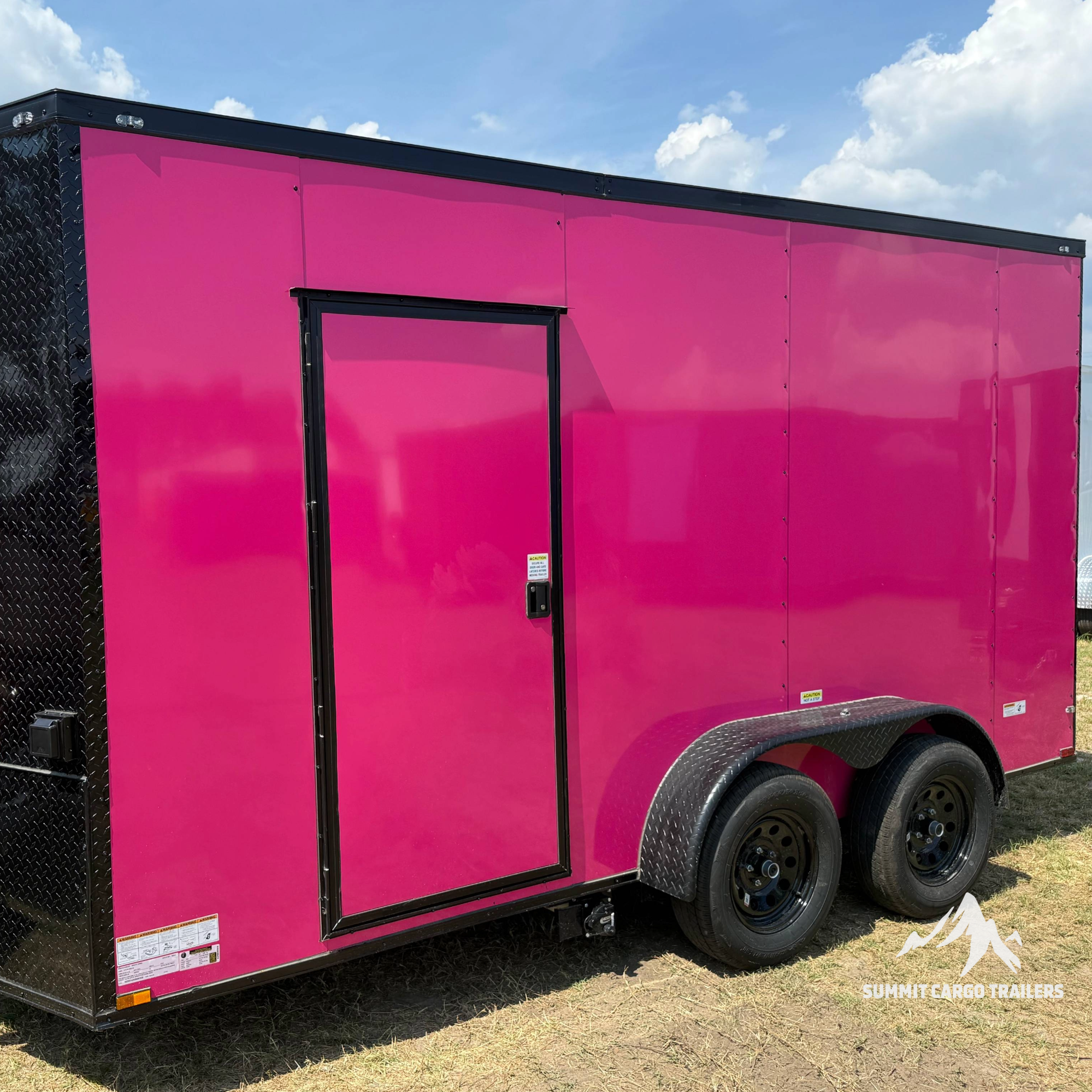 7X14TA Pink Concession Trailer