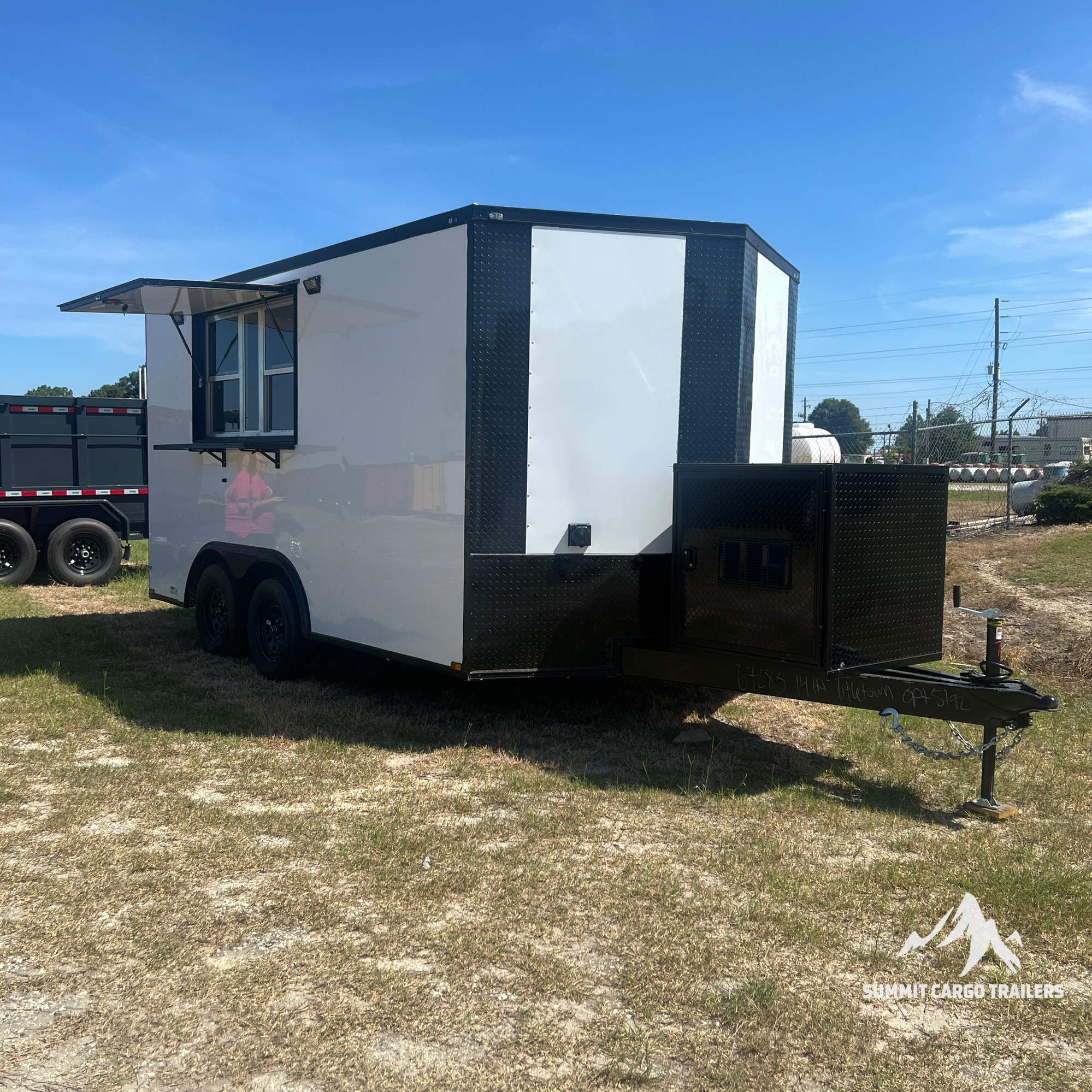8.5X14TA White Concession Trailer