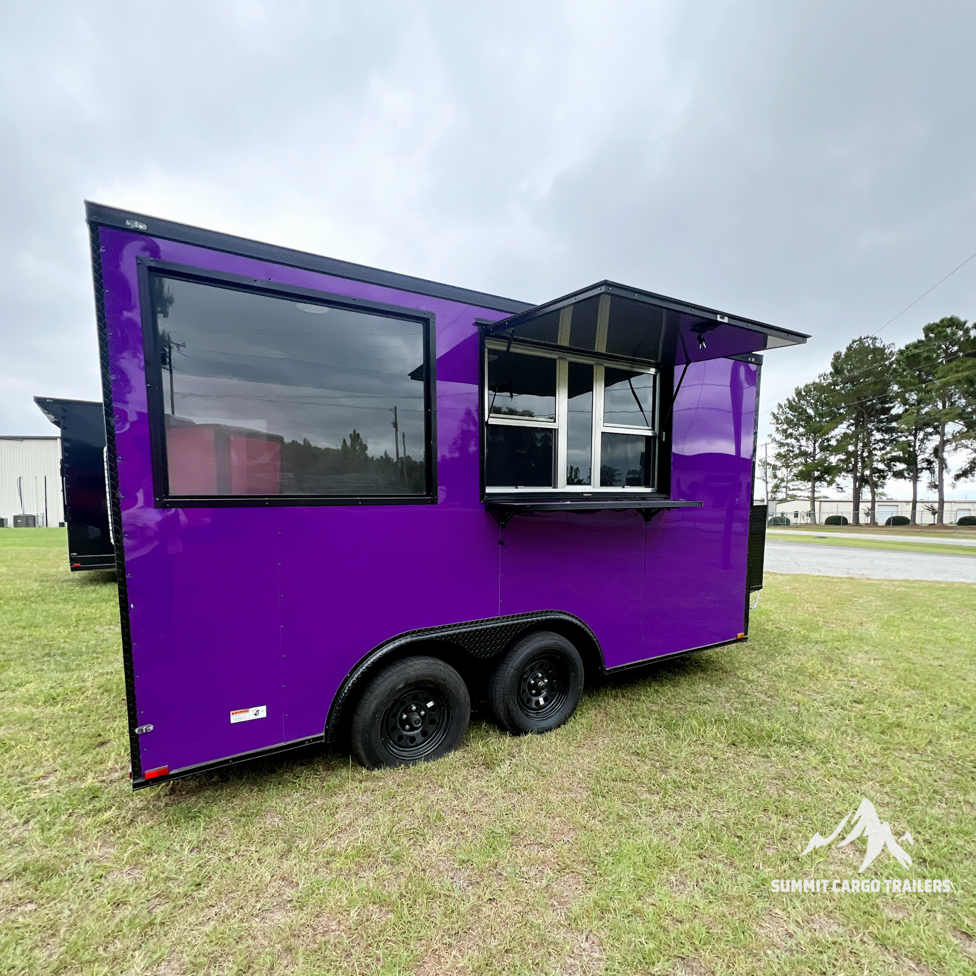 8.5X14TA Purple Concession Trailer