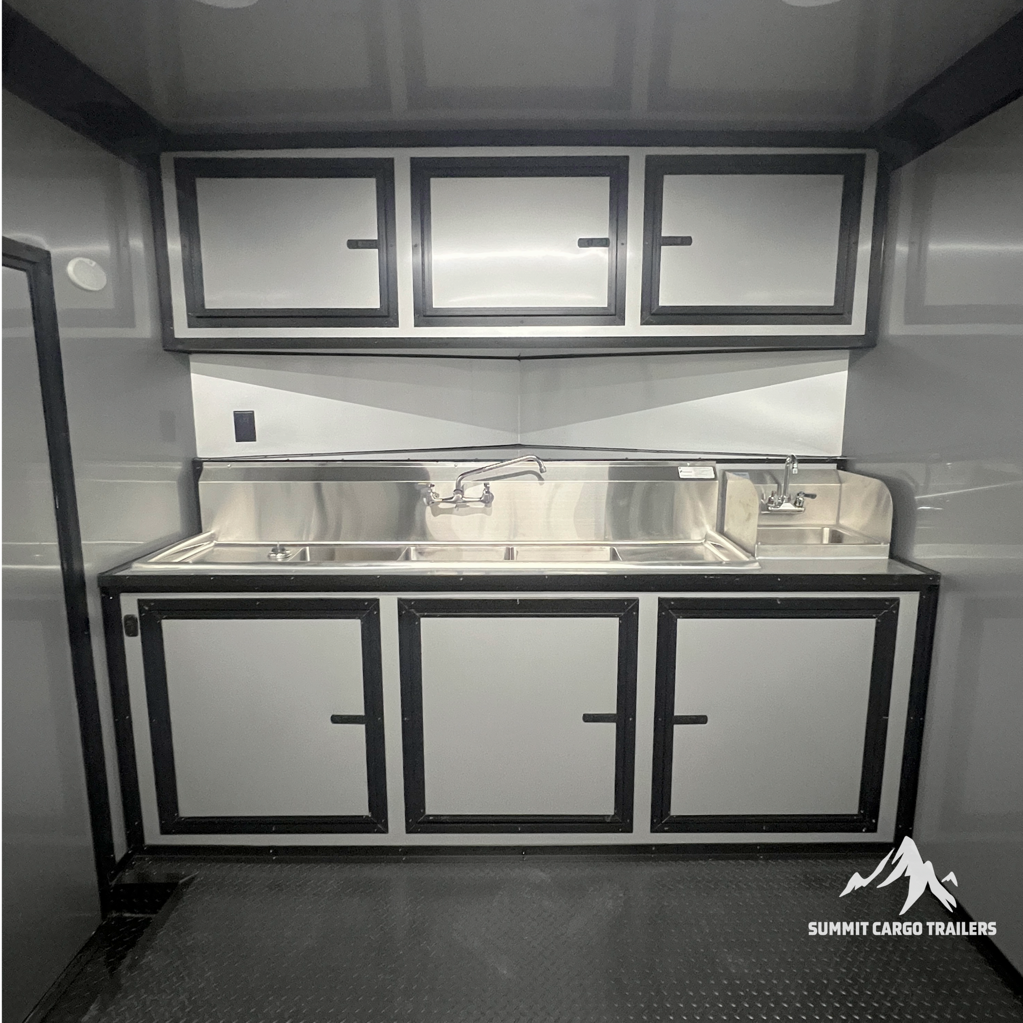 8.5X24 Charcoal Concession Porch Trailer