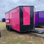 7X14TA Pink Concession Trailer