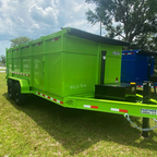 7X16TA Lime Green Dump Trailer