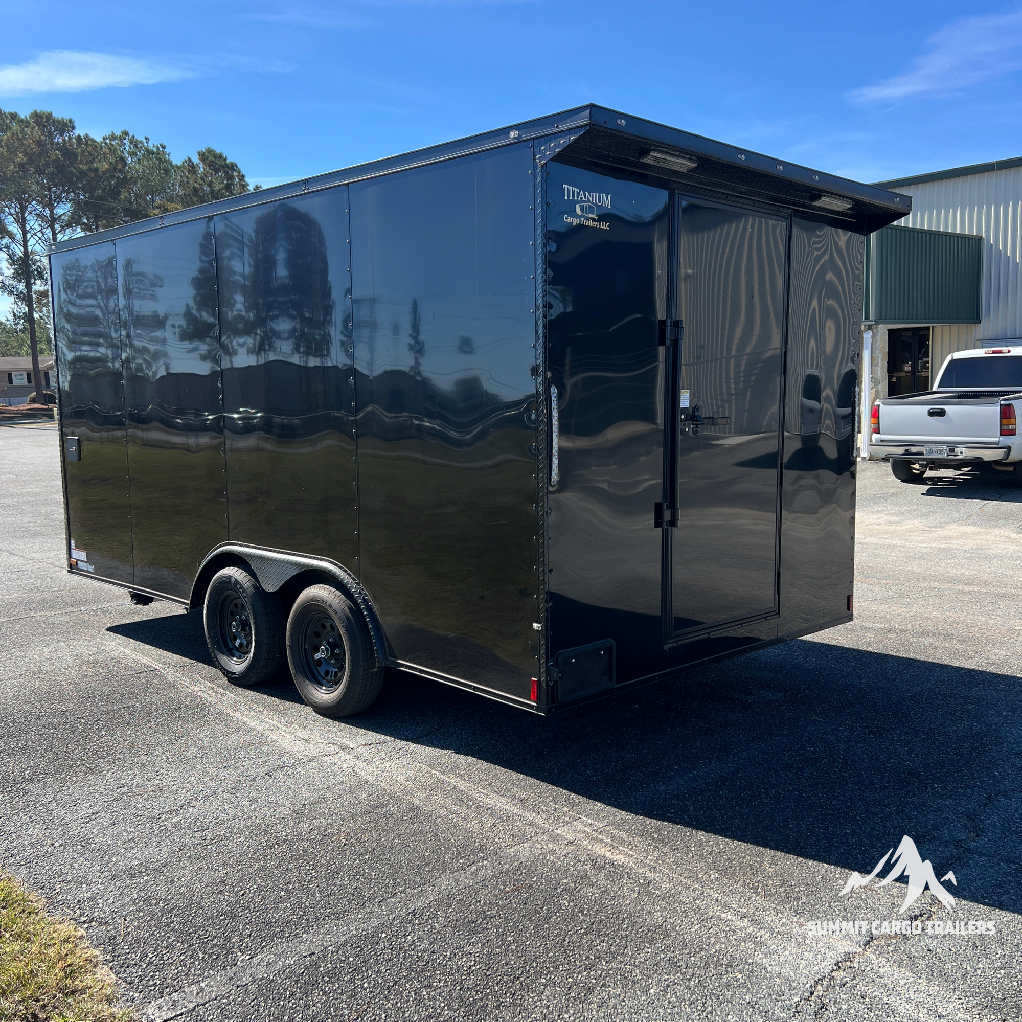 8.5X16TA Black Concession Trailer