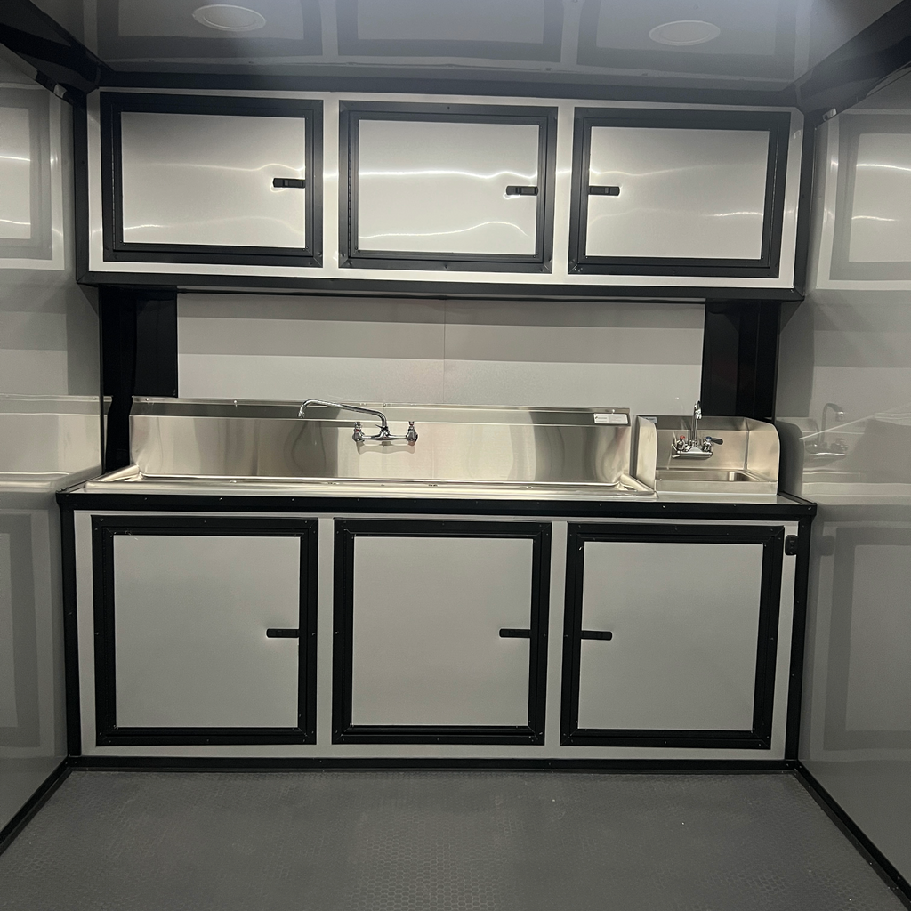 8.5X18TA3 White Concession Trailer