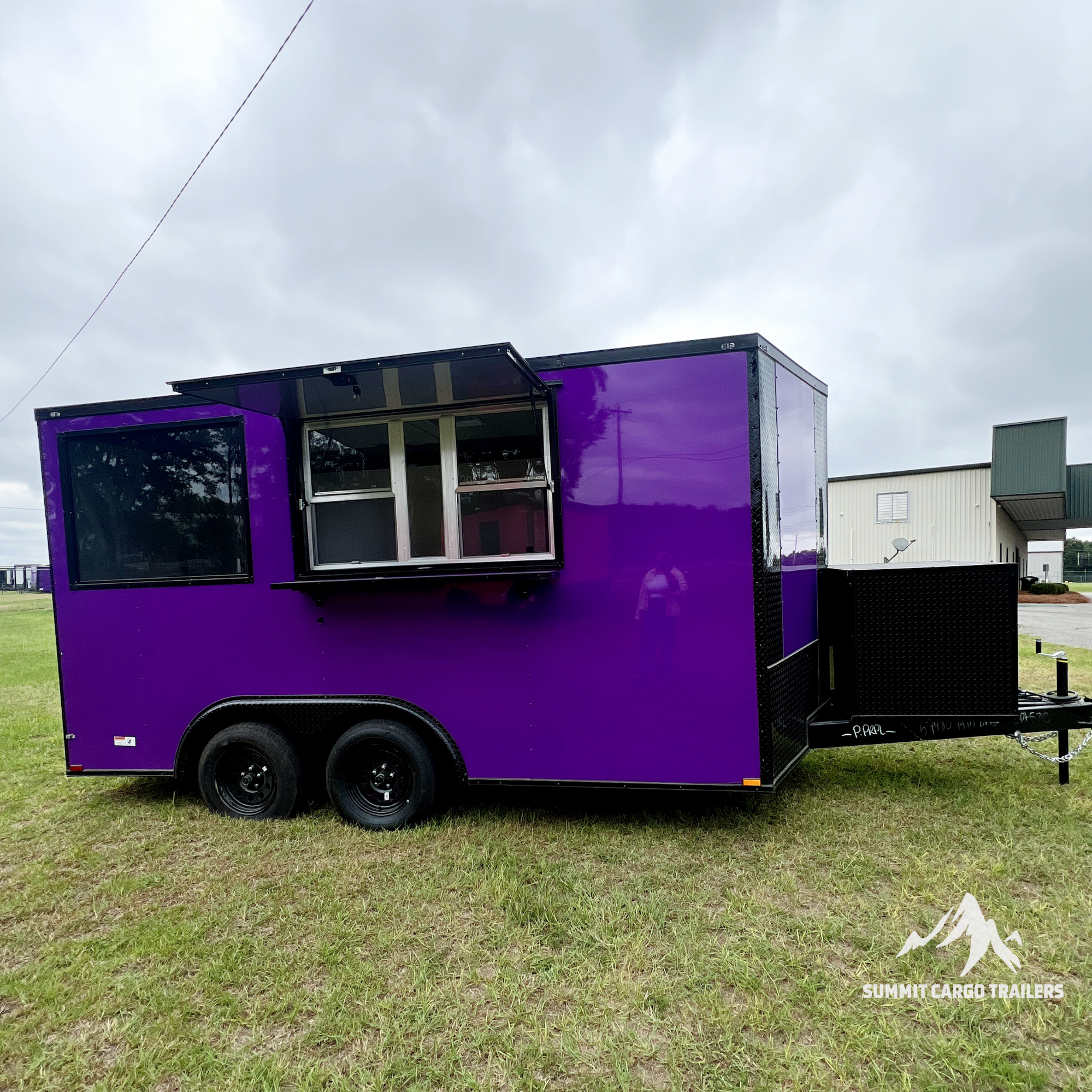 8.5X14TA Purple Concession Trailer