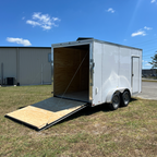 7X14TA White Standard Trailer