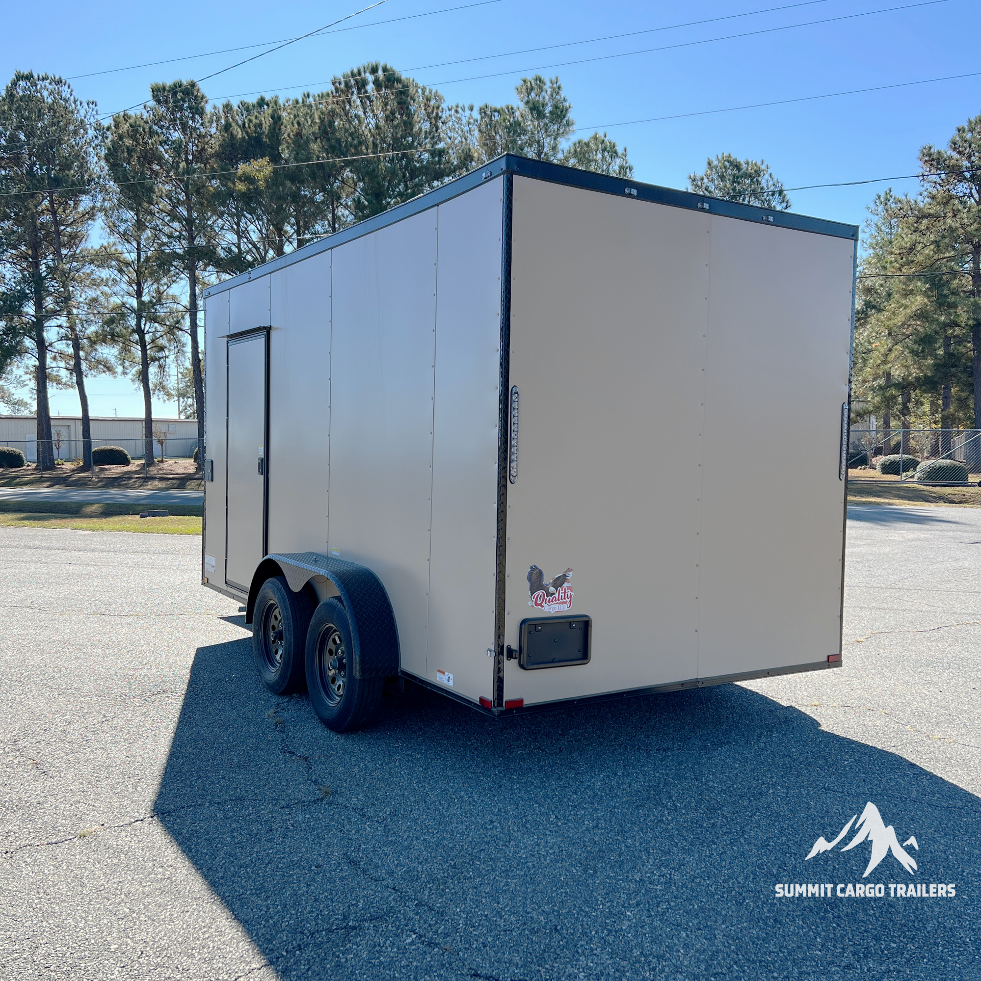 7X14TA Tan Concession Trailer