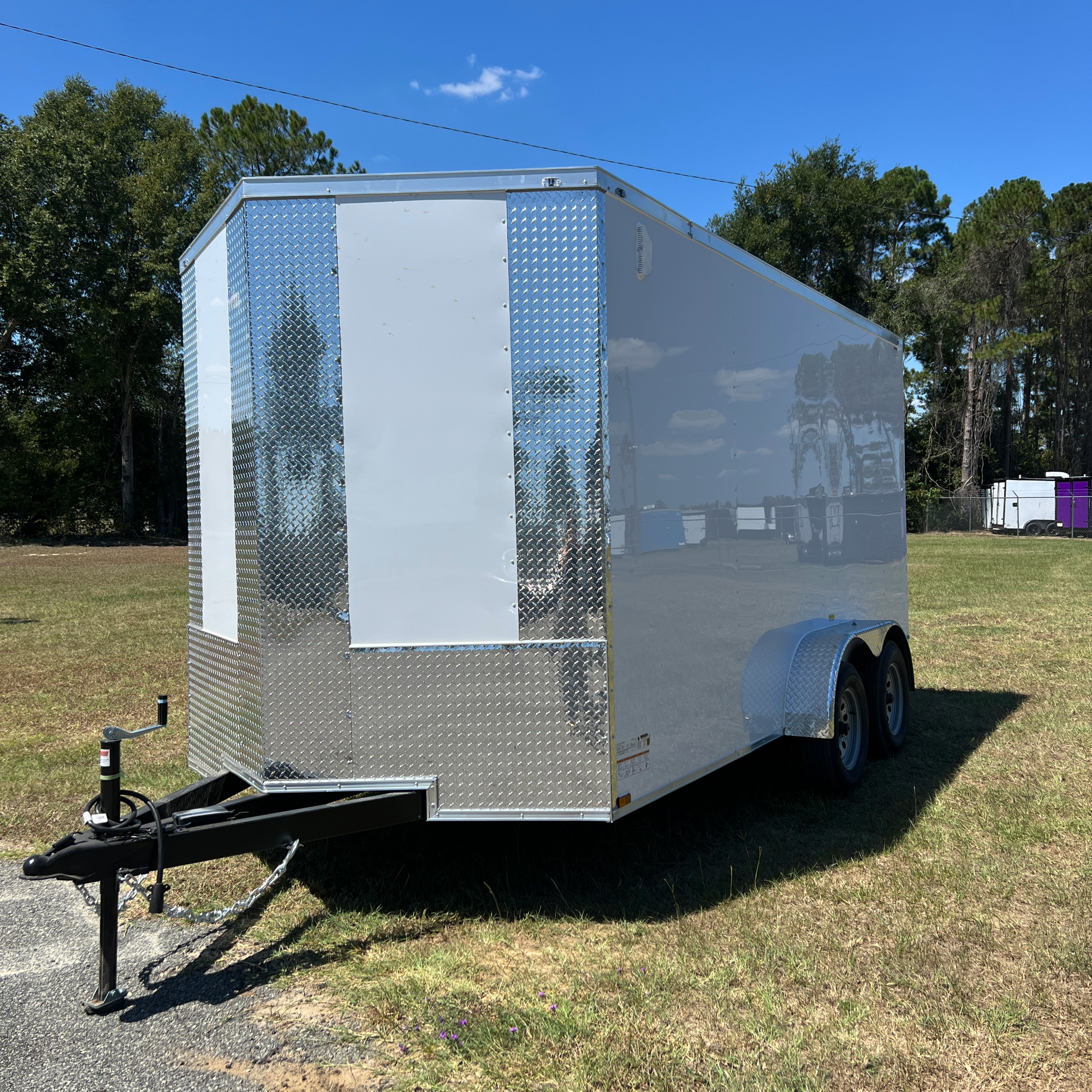 7X14TA White Standard Trailer