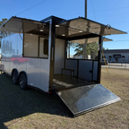 8.5X22TA Silver Gullwing Porch Trailer