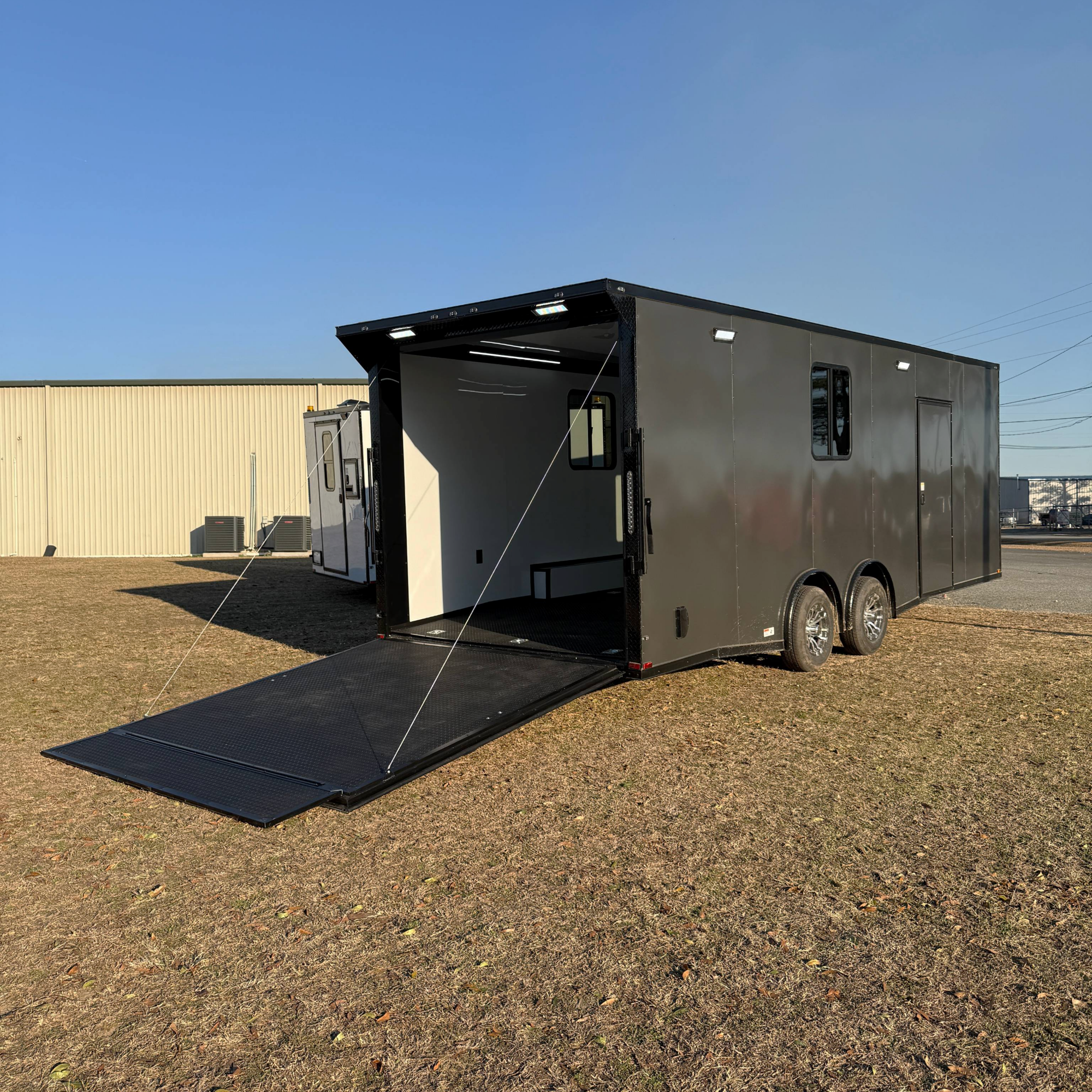 8.5X24TA3 Charcoal Race Ready Trailer