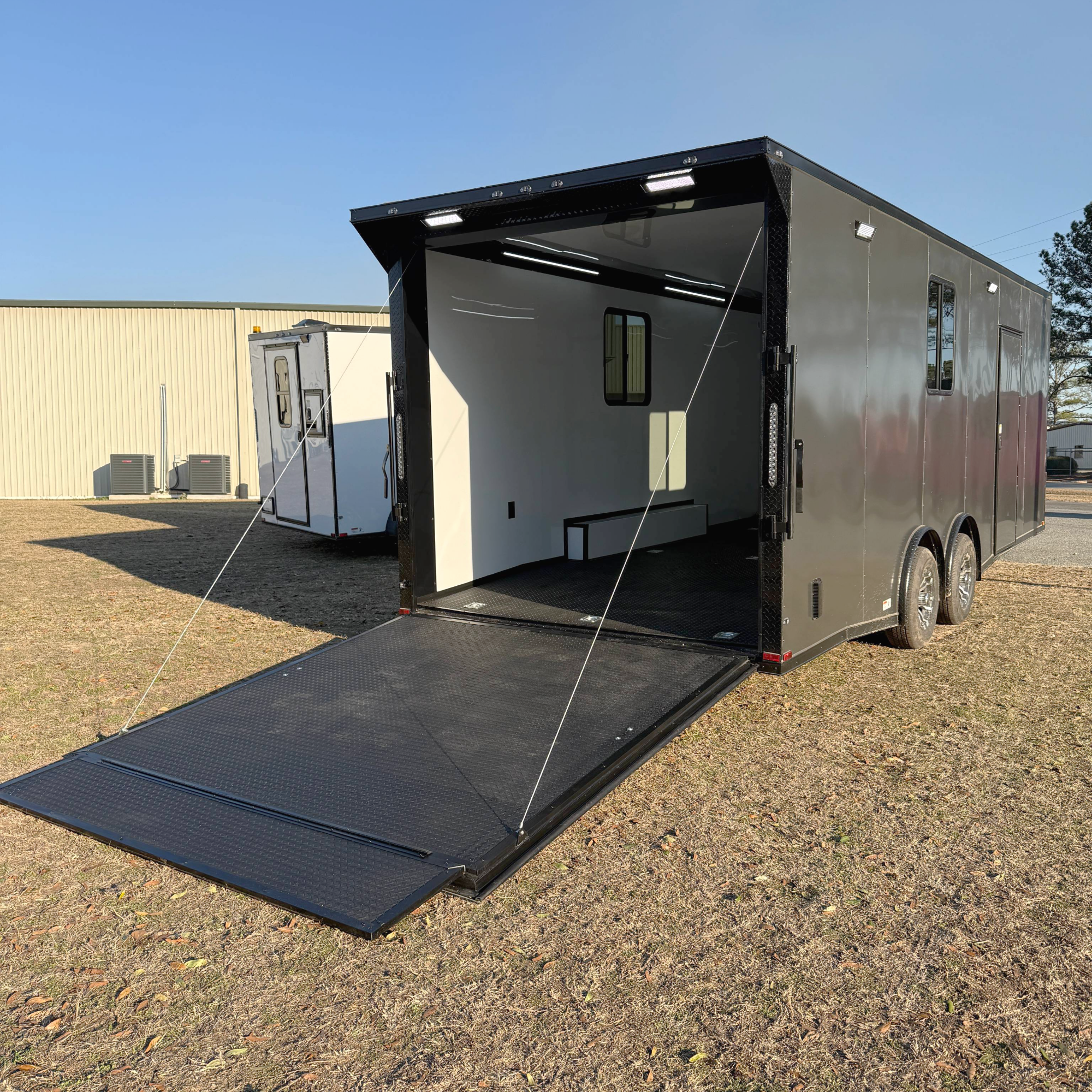 8.5X24TA3 Charcoal Race Ready Trailer