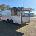 8.5X22TA Silver Gullwing Porch Trailer