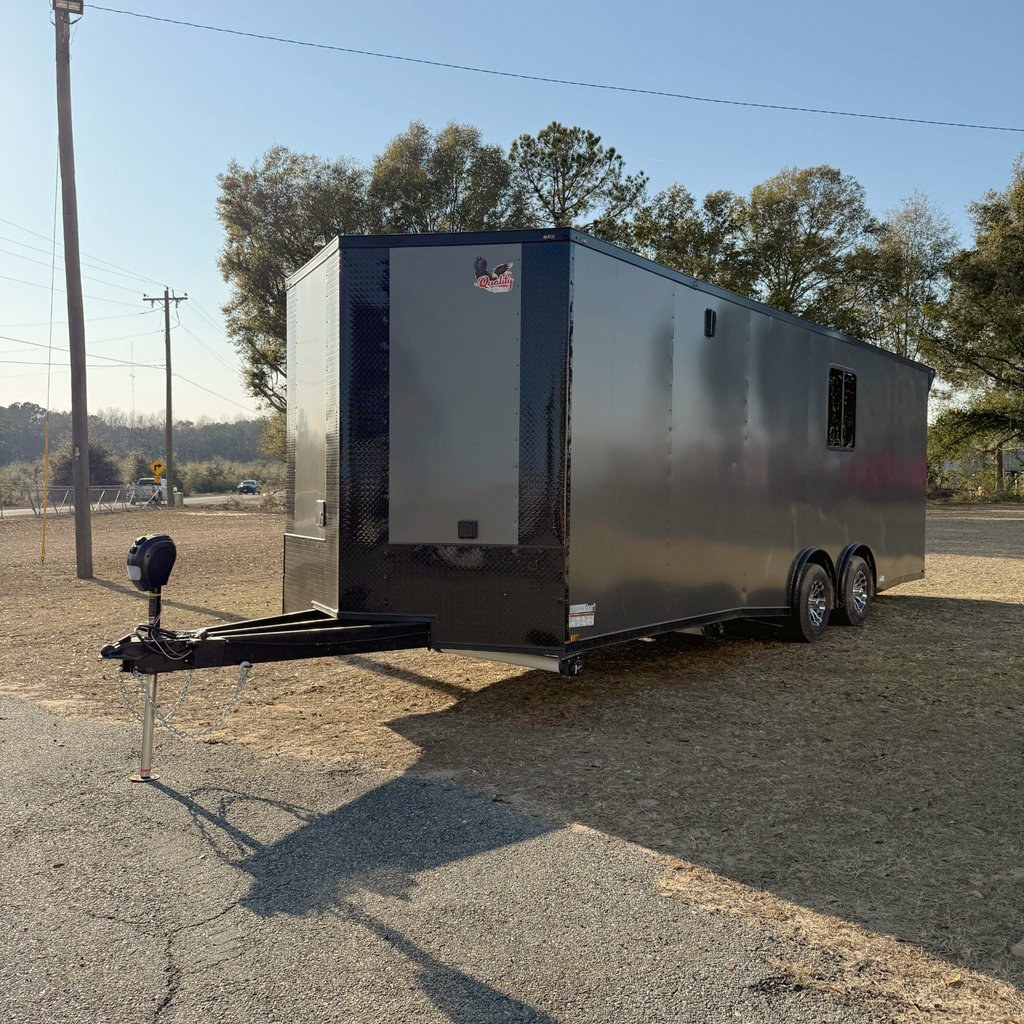 8.5X24TA3 Charcoal Race Ready Trailer