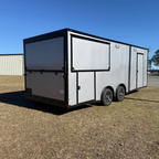 8.5X22TA Silver Gullwing Porch Trailer