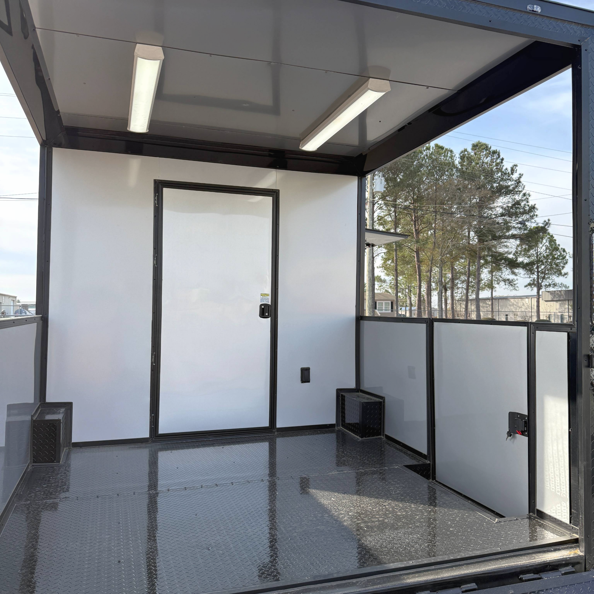 8.5X24TA3 Blue Concession Porch Trailer