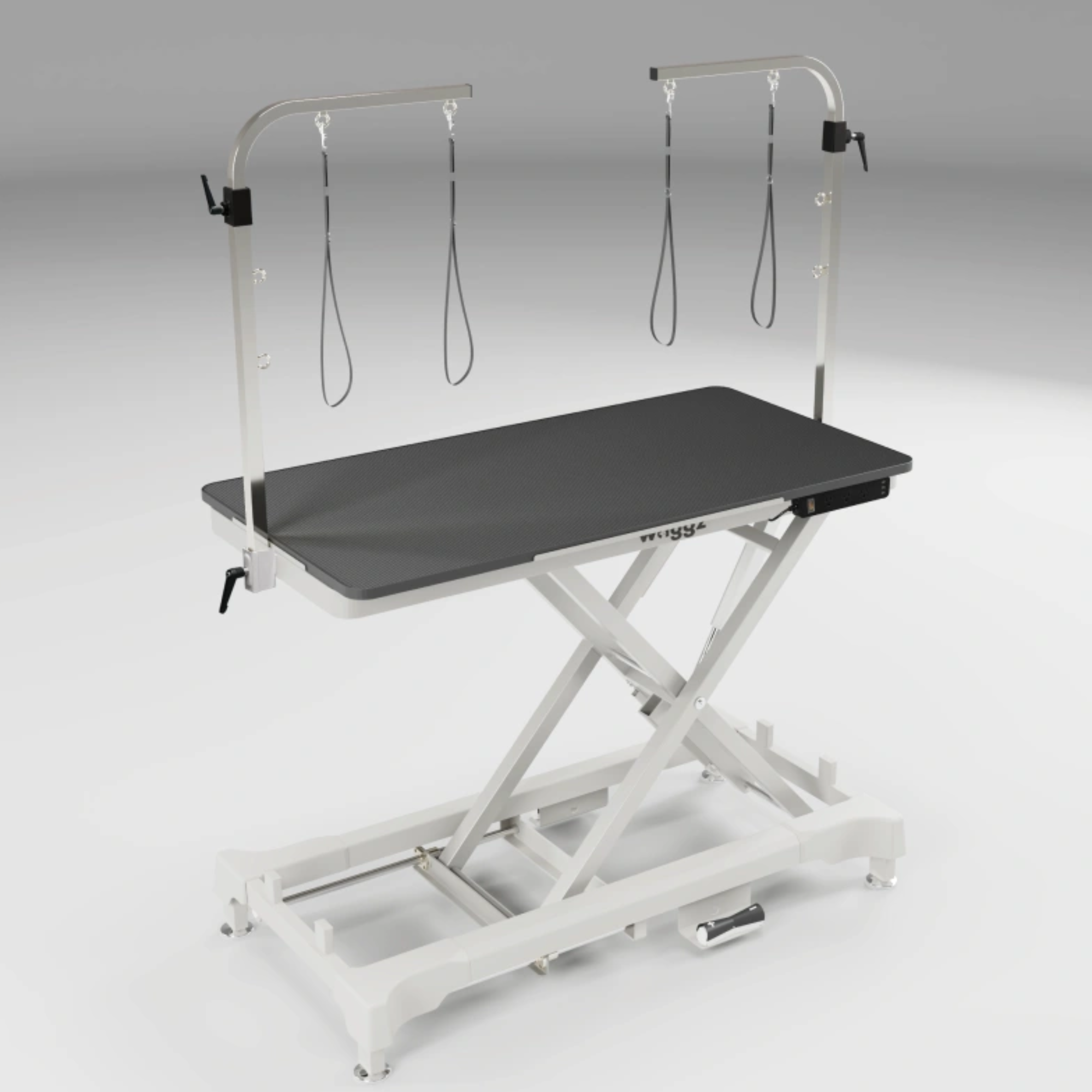Waggz Step-Low White Electric Dog Grooming Table