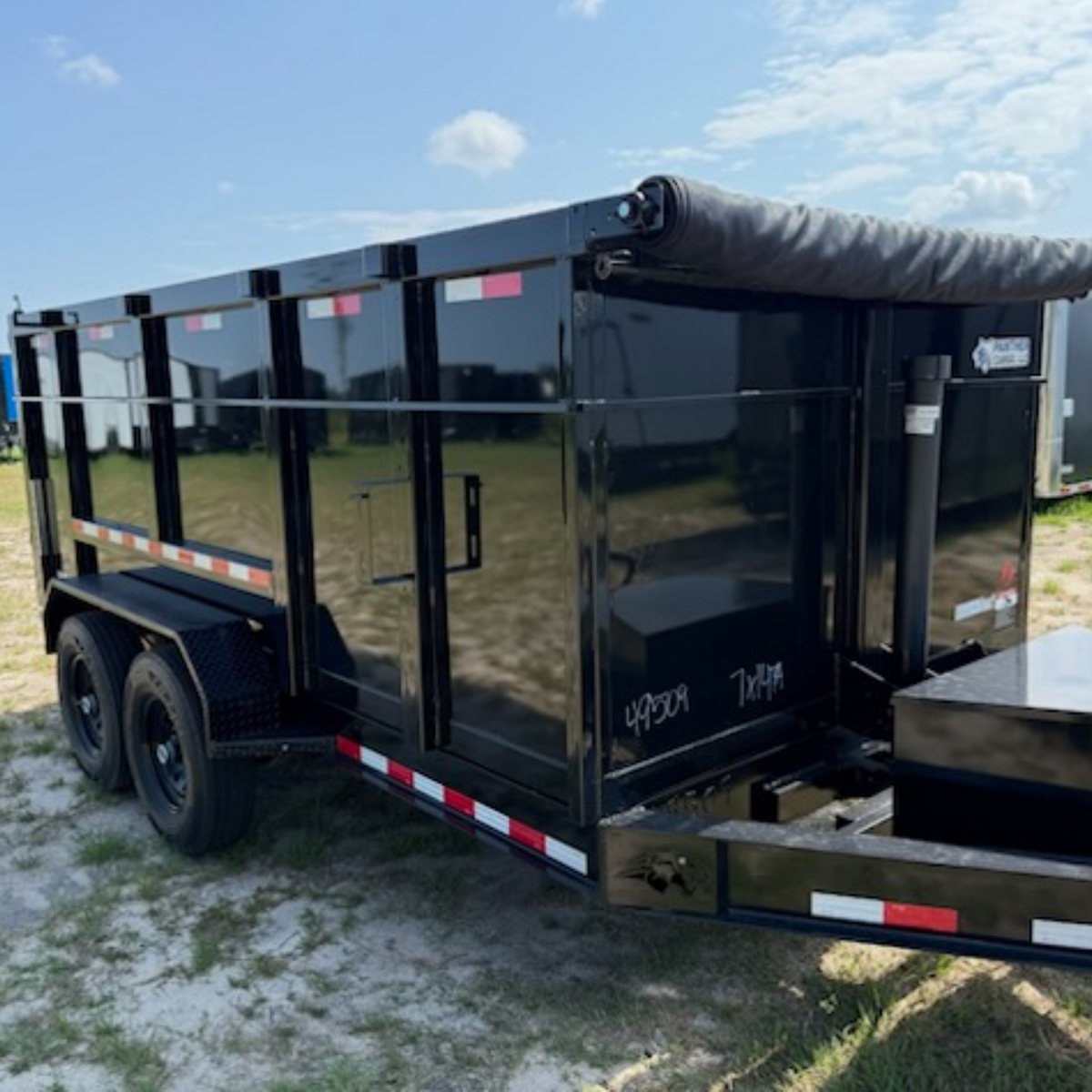 7X14TA Black Dump Trailer