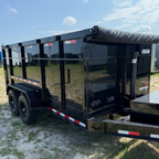 7X14TA Black Dump Trailer
