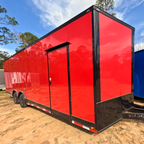 8.5X26TA3  Red Race Ready Trailer