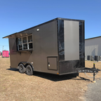 8.5X16TA Charcoal Concession Trailer