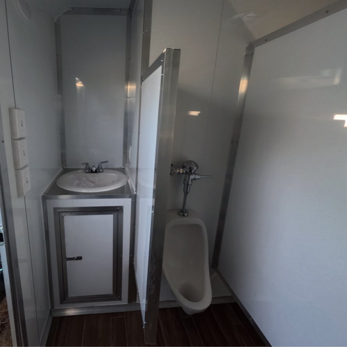 7X12SA5 White Bathroom Trailer