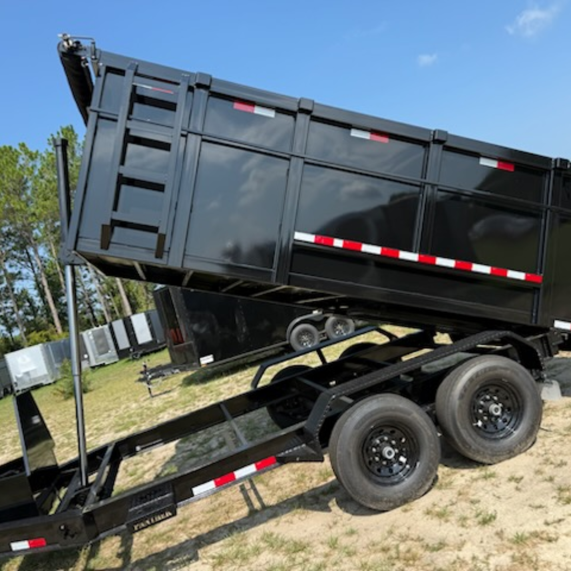 7X14TA Black Dump Trailer