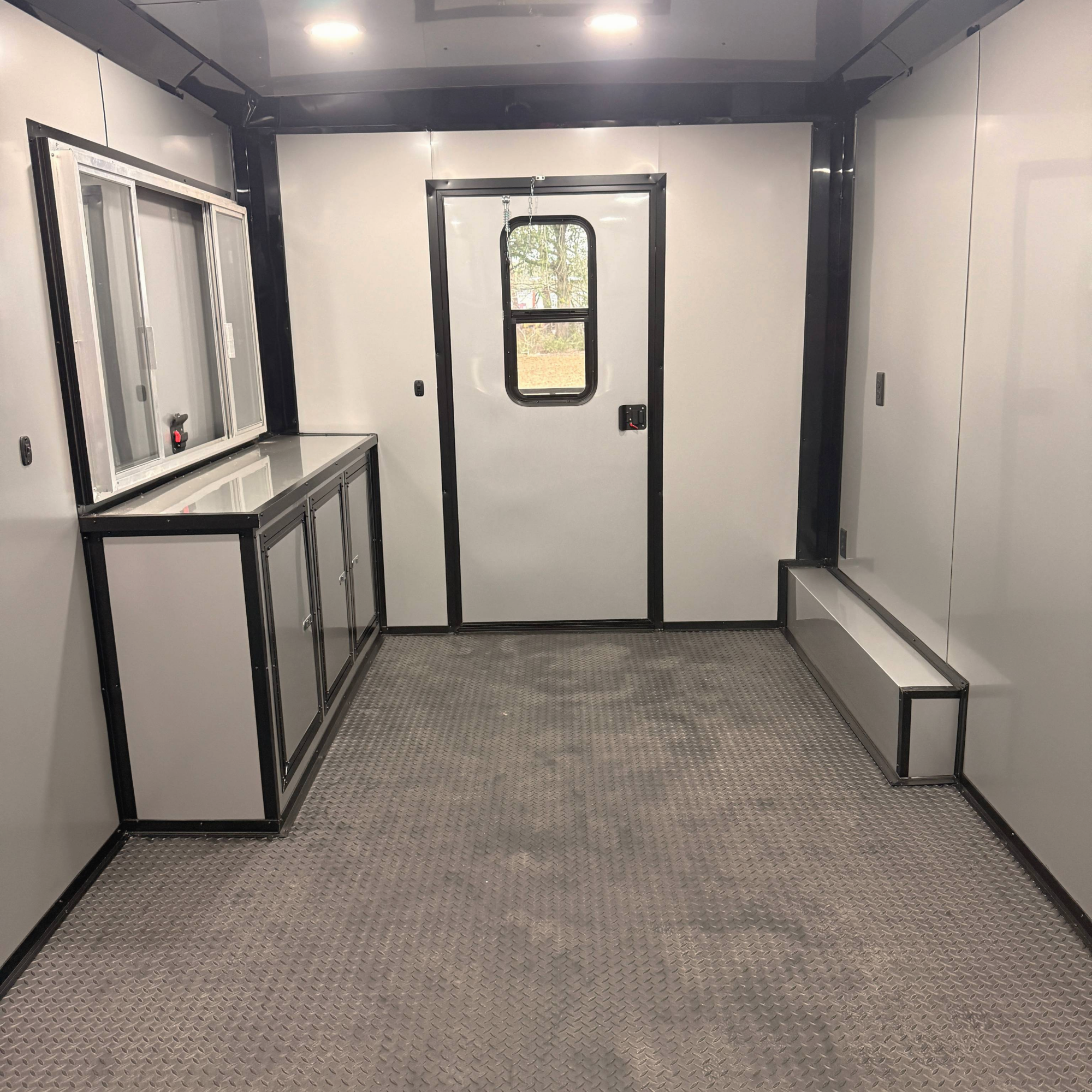 8.5X26TA3 Black Concession Porch Trailer