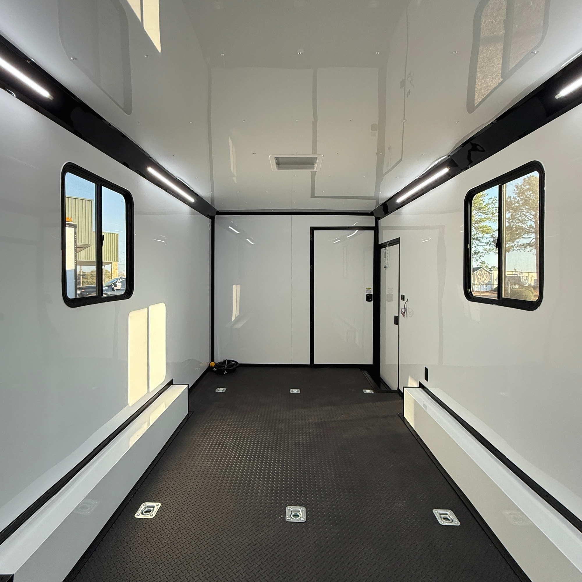 8.5X24TA White Race Ready Trailer