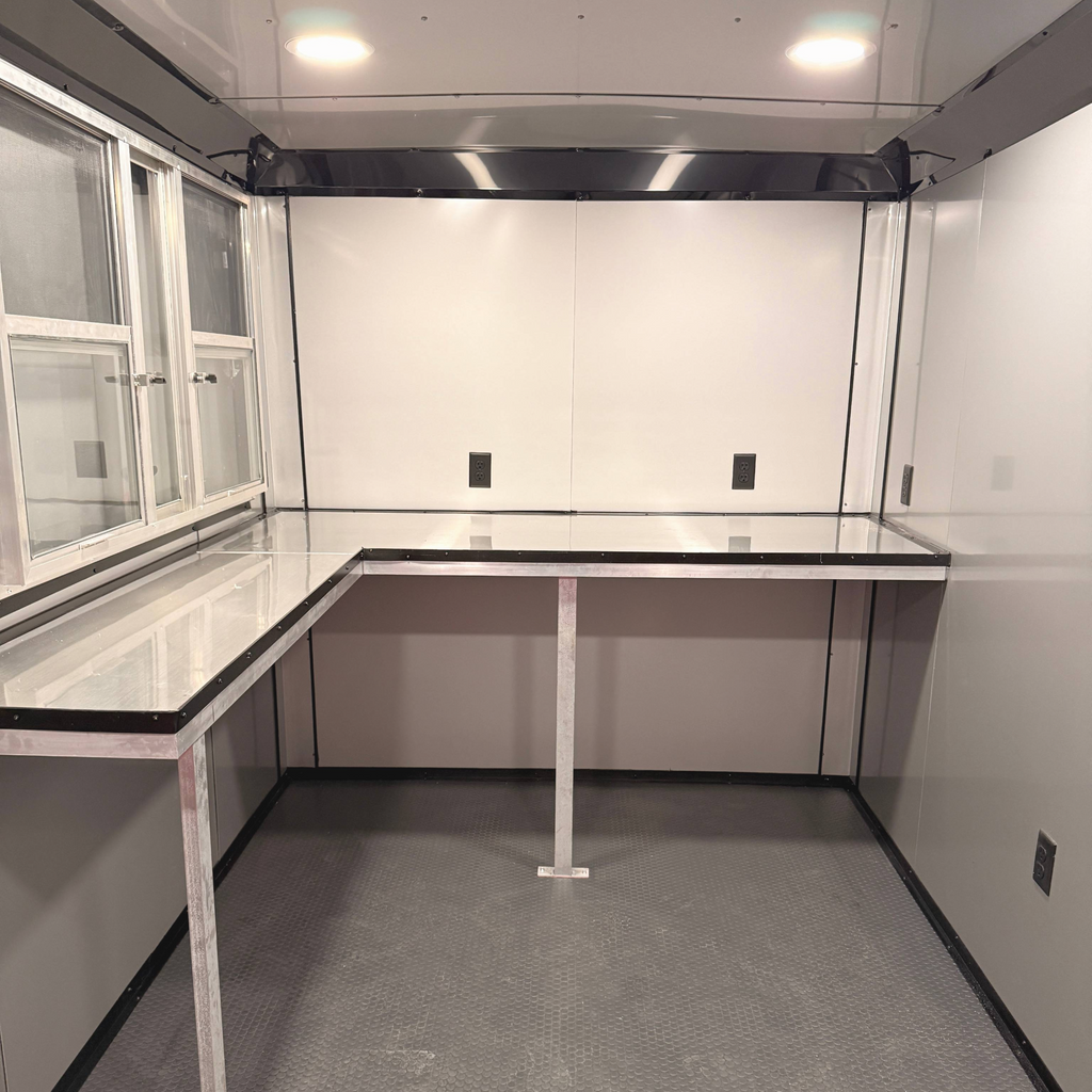 7X14TA Pink Concession Trailer