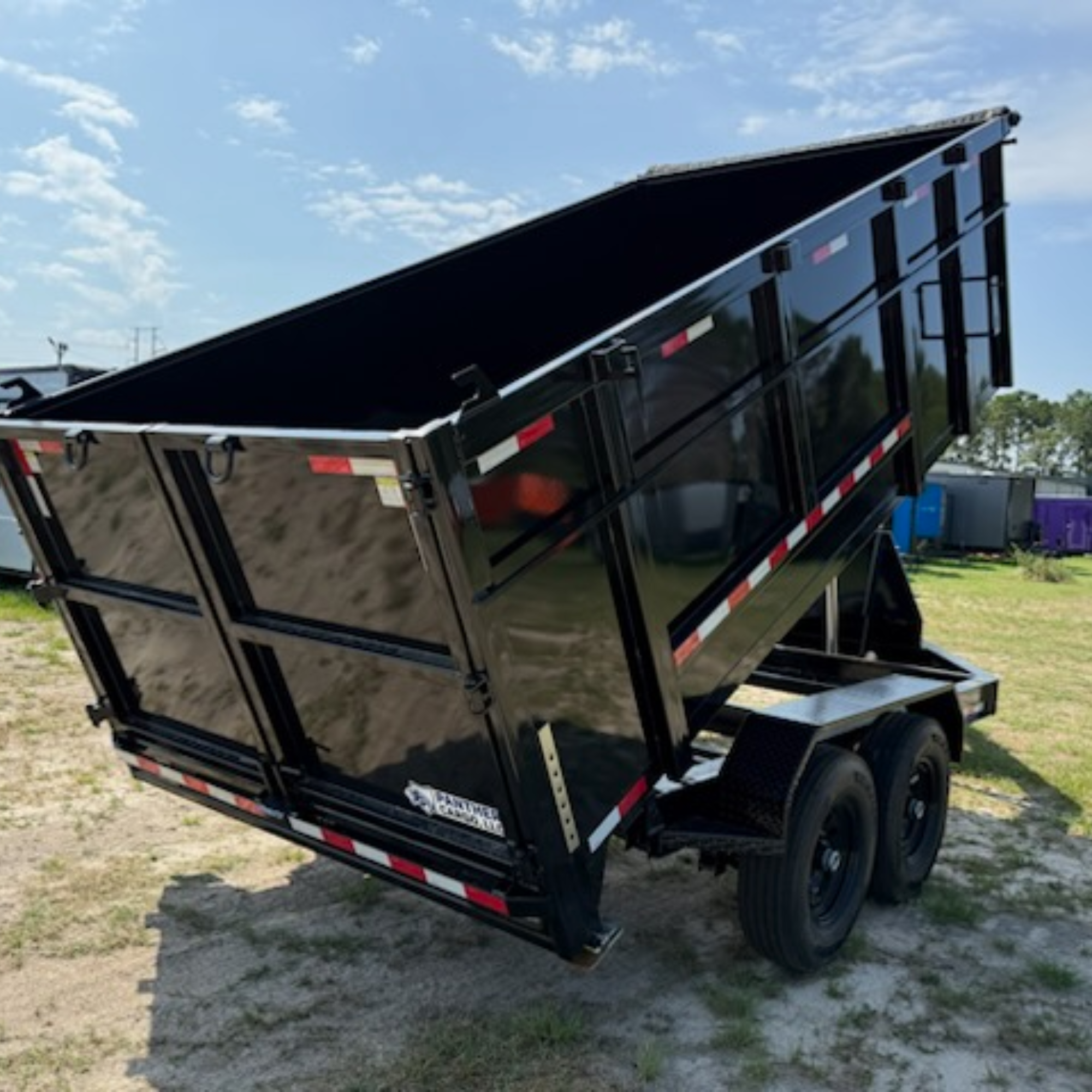 7X14TA Black Dump Trailer