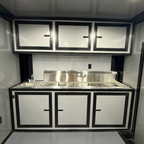 8.5X24TA3 Blue Concession Porch Trailer