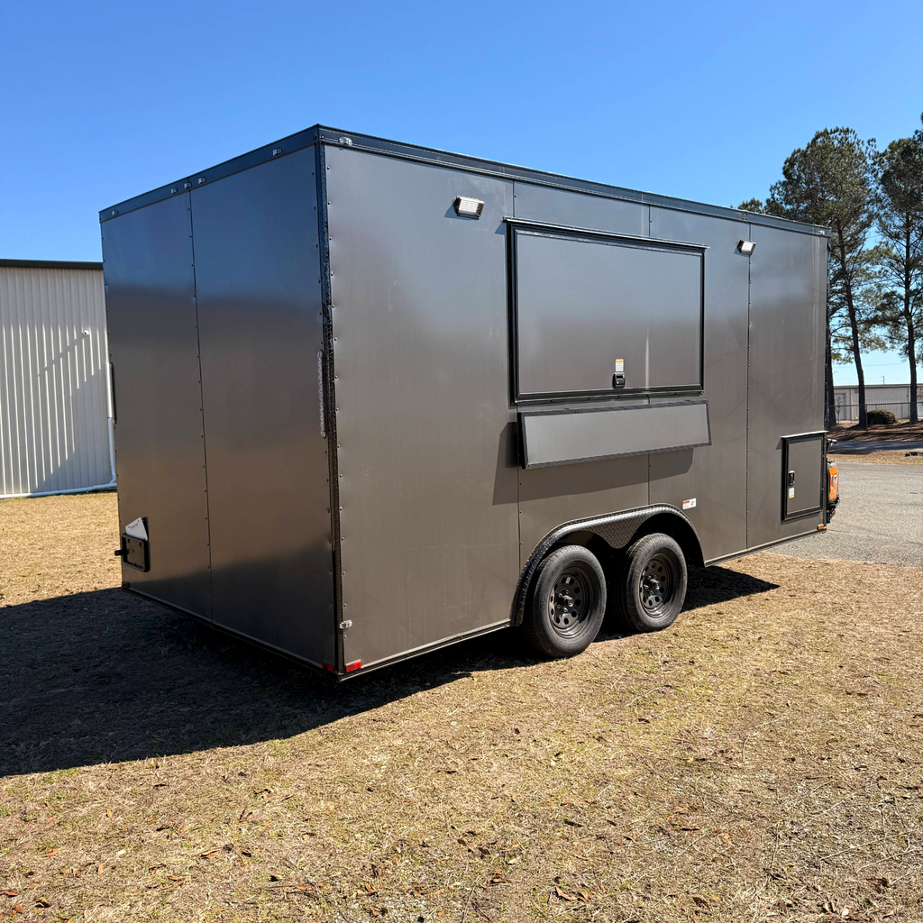 8.5X16TA Charcoal Concession Trailer