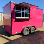 7X14TA Pink Concession Trailer