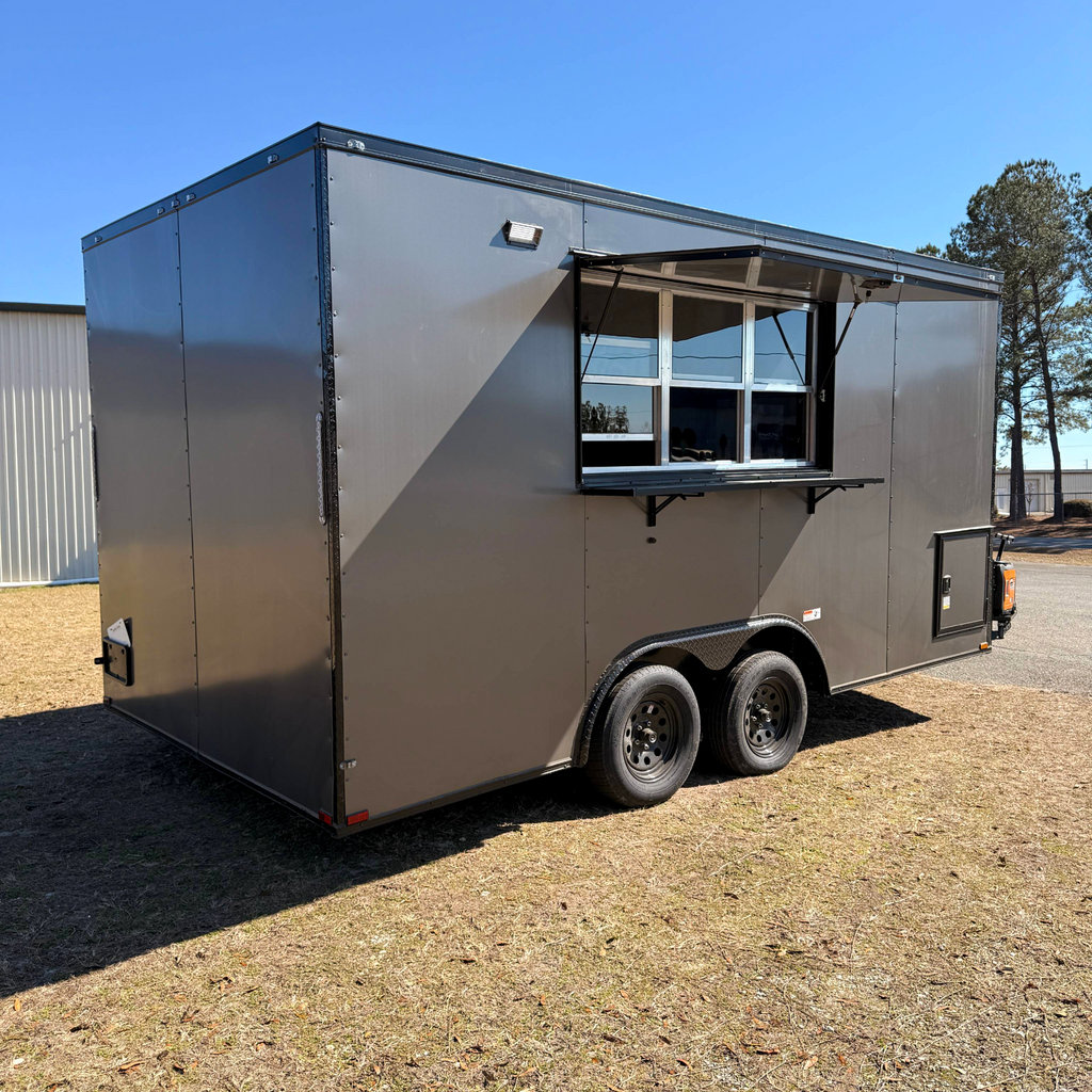 8.5X16TA Charcoal Concession Trailer