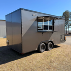8.5X16TA Charcoal Concession Trailer