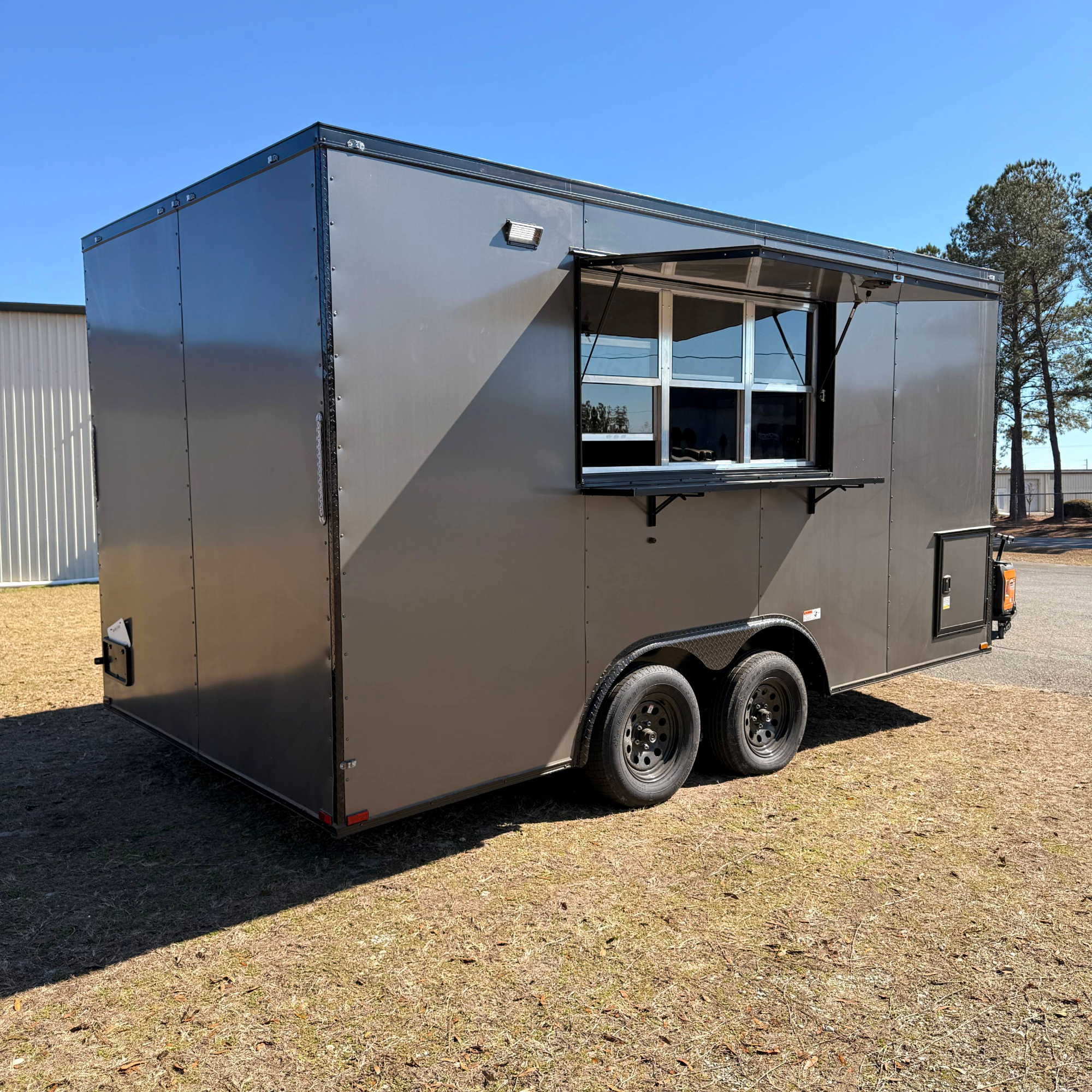 8.5X16TA Charcoal Concession Trailer