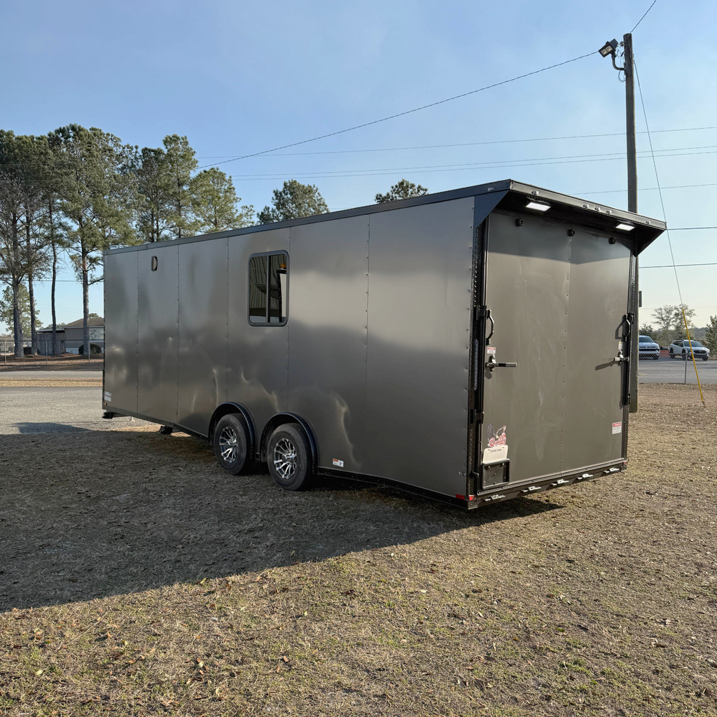 8.5X24TA3 Charcoal Race Ready Trailer