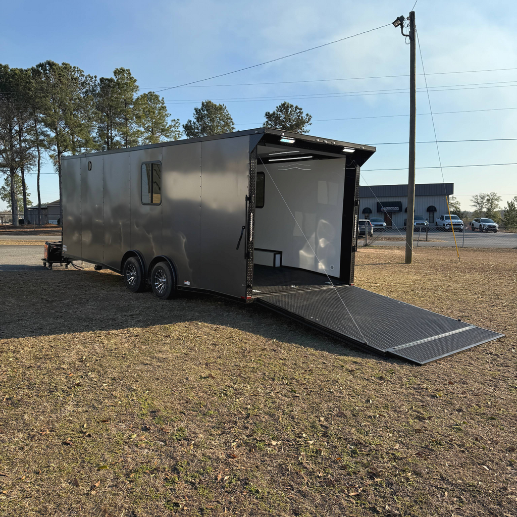 8.5X24TA3 Charcoal Race Ready Trailer