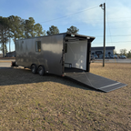 8.5X24TA3 Charcoal Race Ready Trailer